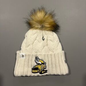 NFL Vikings Knit Beanie with Pom